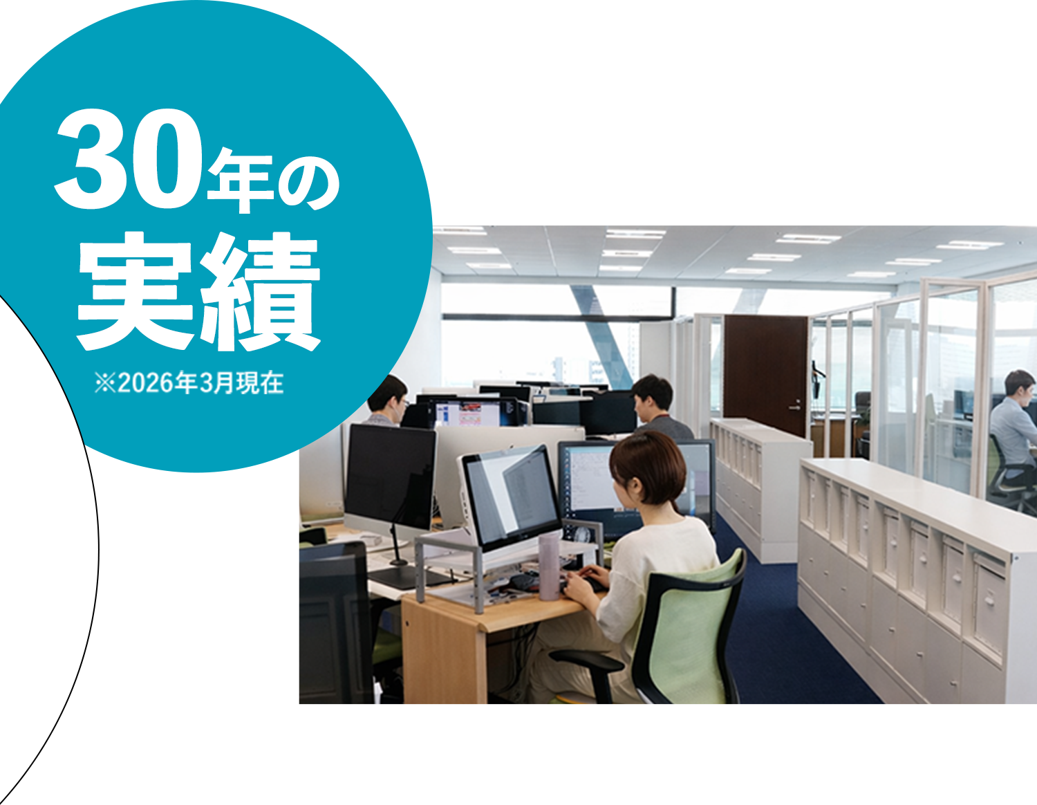 30年の実績※2026年3月現在